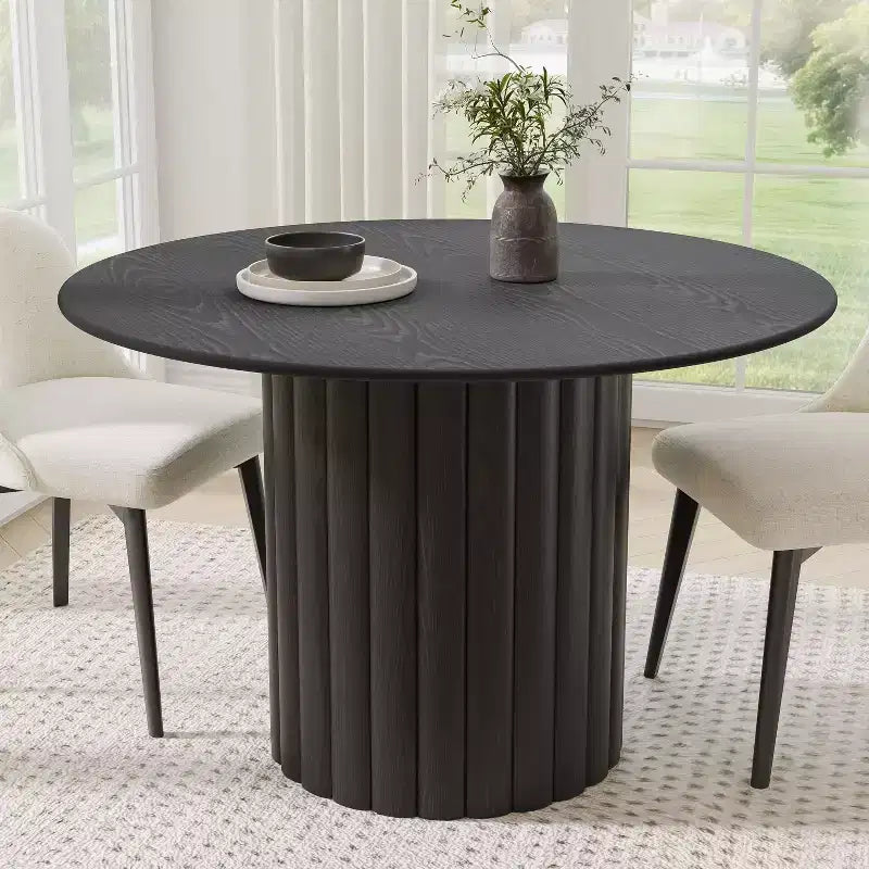 46 Round Solid Wood Dining Table Kitchen Tables
