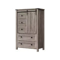 5-Drawer Dresser, Modern Wooden Bedroom Chest of Drawers With Storage Drawers, Farmhouse Style TV Stand for Living Room, Bedroom, Hallway