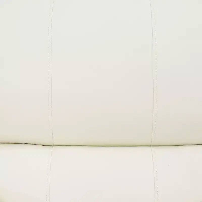 Divanetto Reclinabile Elettrico, Poltrona Reclinabile Elettrica a 2 Posti in Pelle Traspirante con Contenitore e Portabicchieri per Soggiorno, Bianco