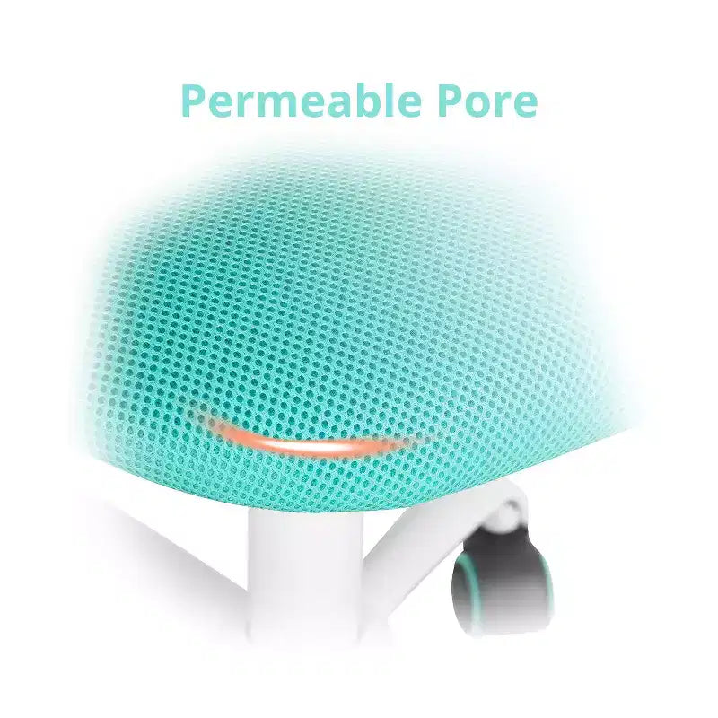 Sedia da Scrivania, Sedia Girevole da Ufficio Regolabile per Computer con Schienale in Plastica e Sedile Imbottito, Sedia Girevole con Ruote, Verde