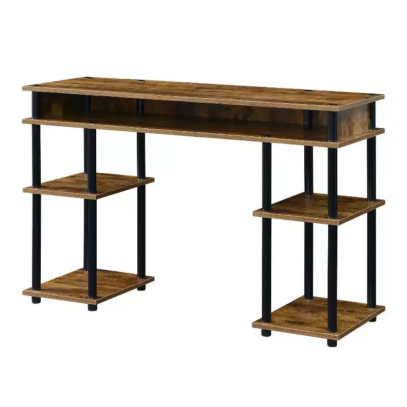 28 in.H Black Color Wood Composite Computer Desks with All Purpose Drawer