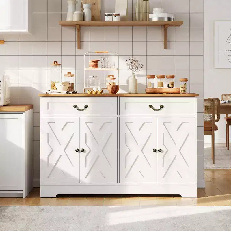Kitchen Storage Buffet Sideboard, Large Kitchen Storage Cabinet, Dining Room Coffee Bar Organizer