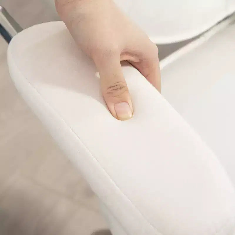 Adorabile sedia da ufficio, sedia da scrivania con tessuto effetto velluto trapuntato a bottoni, sedia girevole da computer per scrivania trucco