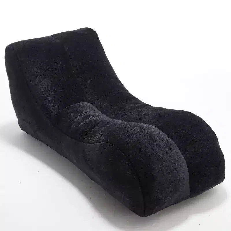 Chaise longue per yoga, poltrona sacco a S, comoda chaise longue imbottita con spugna morbida, divano da lettura senza struttura per soggiorno e camera da letto