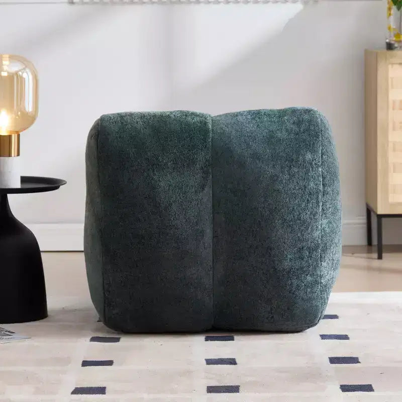 Chaise longue per yoga, poltrona sacco a S, comoda chaise longue imbottita con spugna morbida, divano da lettura senza struttura per soggiorno e camera da letto
