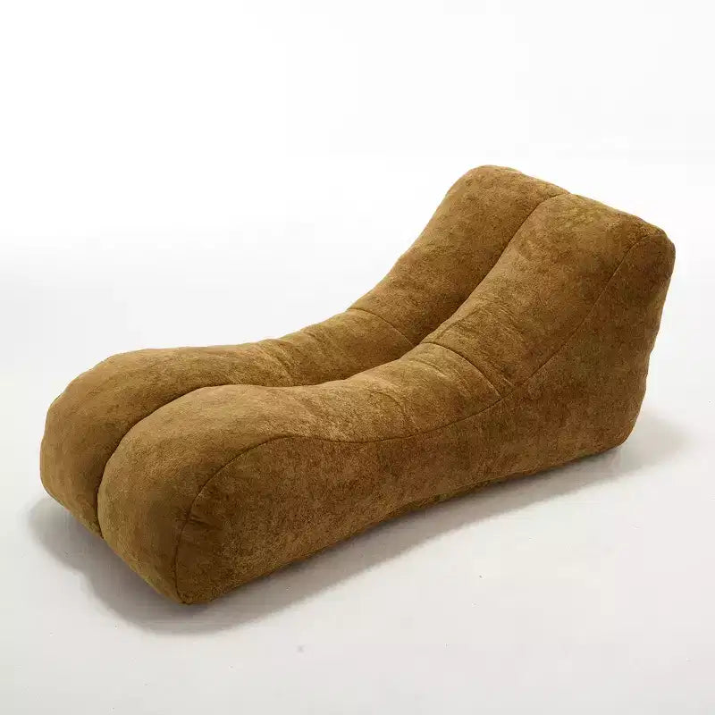 Chaise longue per yoga, poltrona sacco a S, comoda chaise longue imbottita con spugna morbida, divano da lettura senza struttura per soggiorno e camera da letto