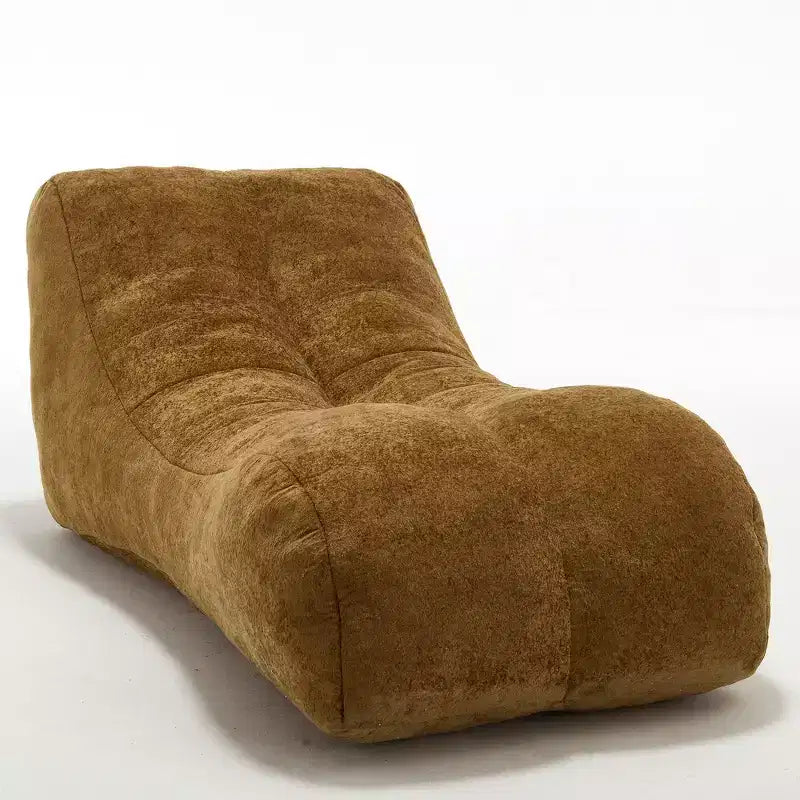 Chaise longue per yoga, poltrona sacco a S, comoda chaise longue imbottita con spugna morbida, divano da lettura senza struttura per soggiorno e camera da letto