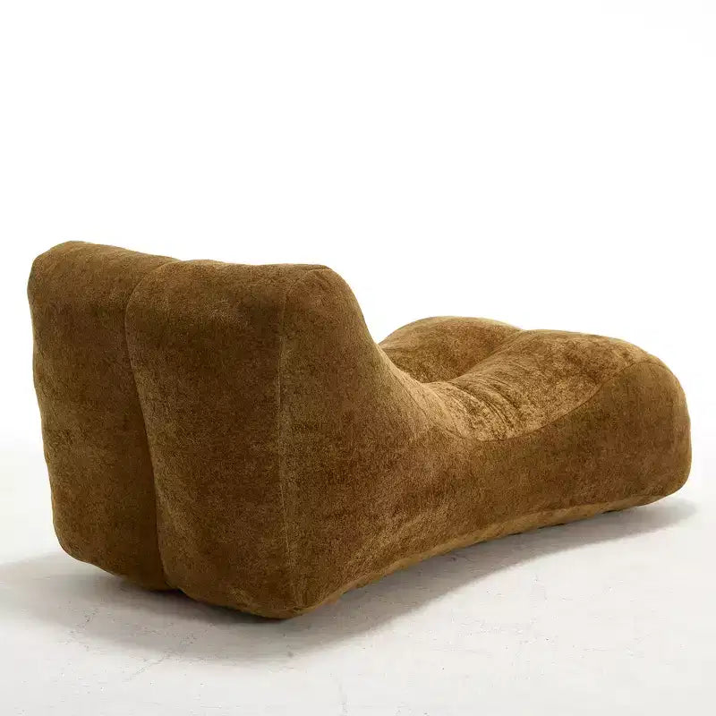 Chaise longue per yoga, poltrona sacco a S, comoda chaise longue imbottita con spugna morbida, divano da lettura senza struttura per soggiorno e camera da letto