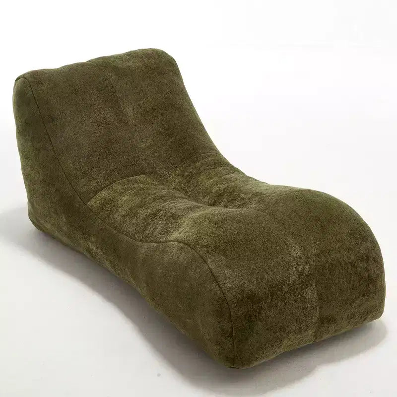 Chaise longue per yoga, poltrona sacco a S, comoda chaise longue imbottita con spugna morbida, divano da lettura senza struttura per soggiorno e camera da letto