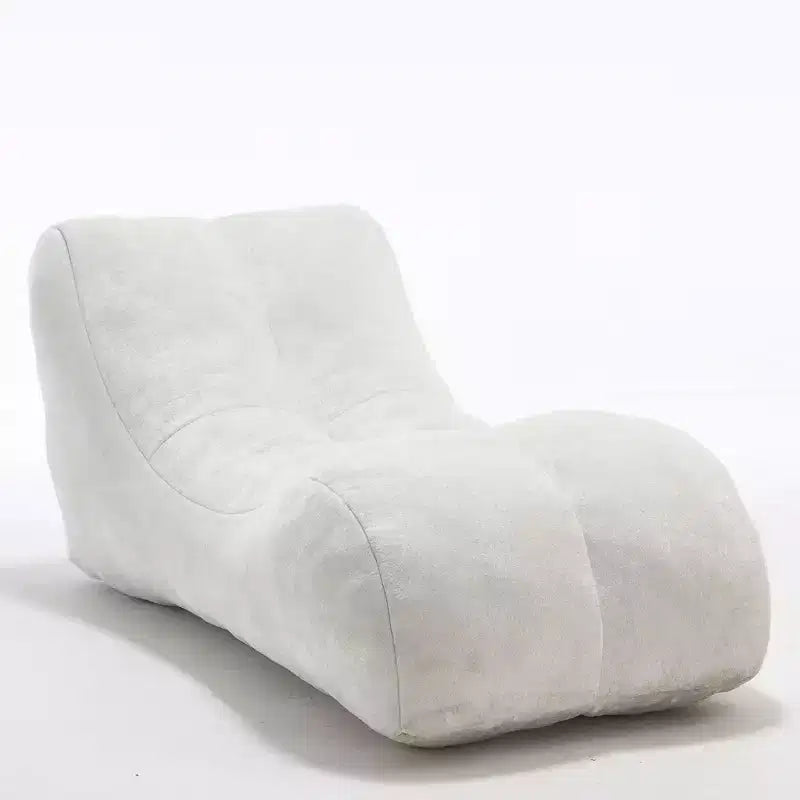 Chaise longue per yoga, poltrona sacco a S, comoda chaise longue imbottita con spugna morbida, divano da lettura senza struttura per soggiorno e camera da letto