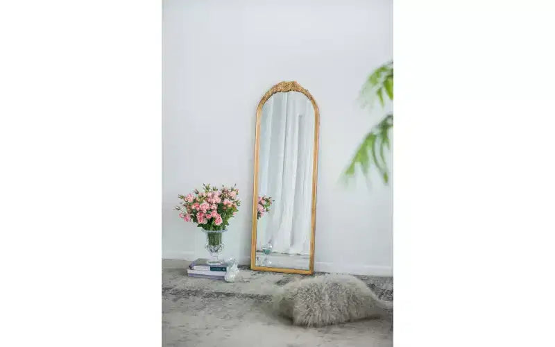 Specchio a figura intera in legno da 19 x 56 pollici