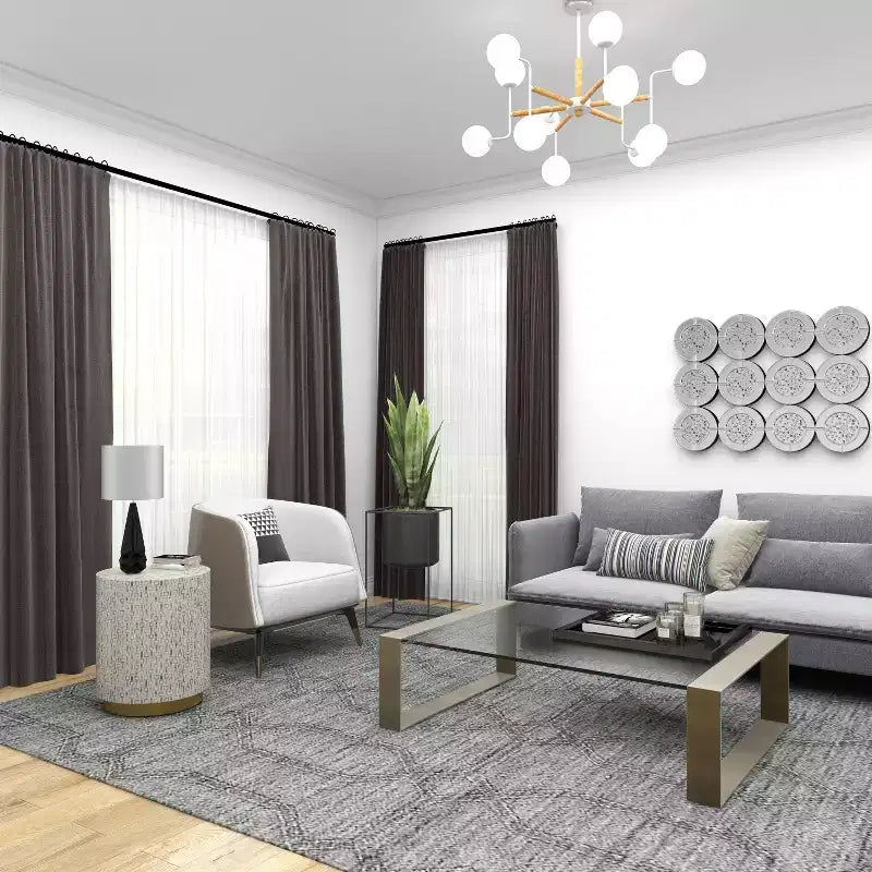 Sgabello contemporaneo in madreperla bianco - Olivia & May: Accento rotondo moderno, struttura in MDF, motivo solido, altezza seduta 22,35".
