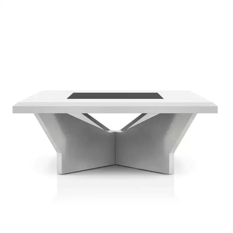 Tavolino da caffè contemporaneo moderno bianco